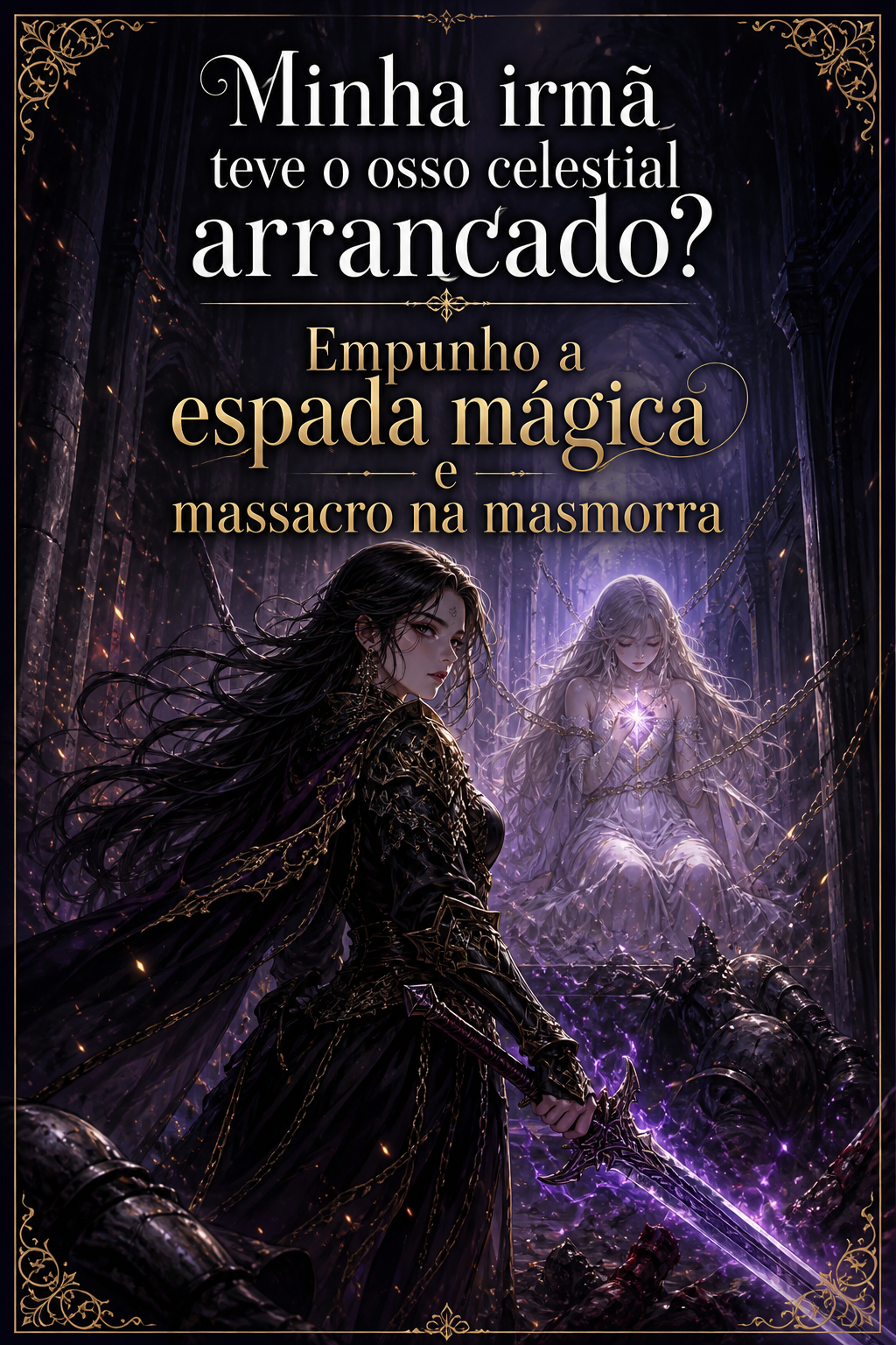 Minha irmã teve o osso celestial arrancado? Empunho a espada mágica e massacro na masmorra