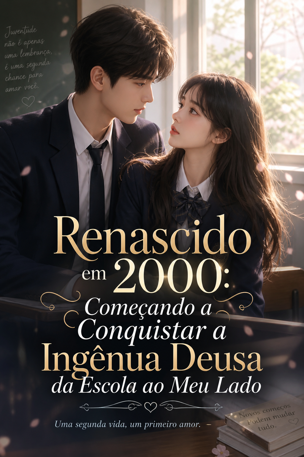 Renascido em 2000: Começando a Conquistar a Ingênua Deusa da Escola ao Meu Lado