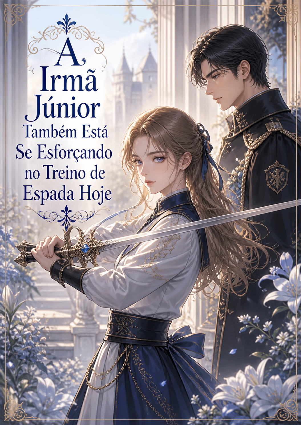 A Irmã Júnior Também Está Se Esforçando no Treino de Espada Hoje
